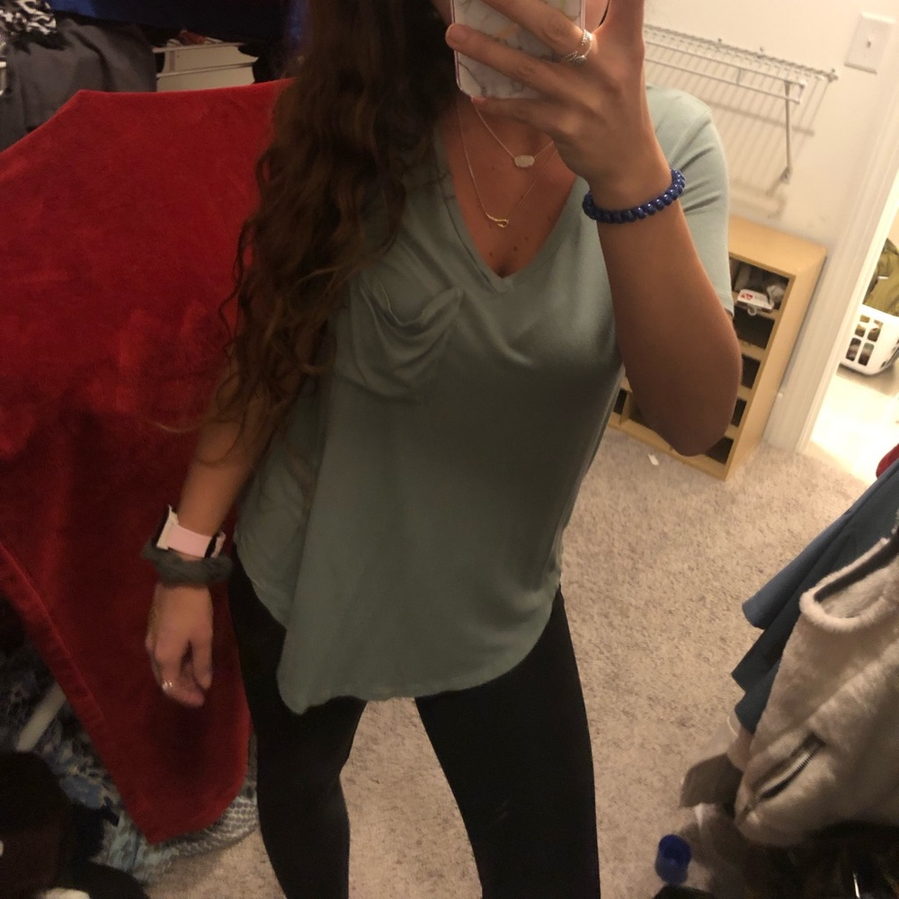 Charlotte Russe c neck soft shirt